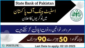 State Bank of Pakistan jobs poster 2