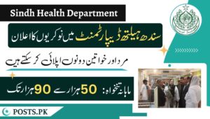 Sindh Health Department Jobs poster 2