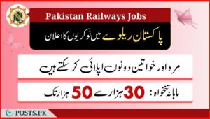 Pakistan Railways Jobs Poster 1